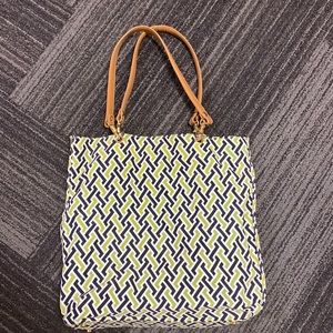 J. McLaughlin bag with leather straps